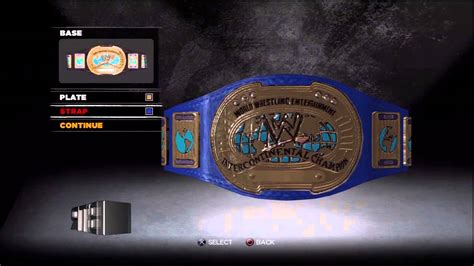 WWE 13 Custom Championship Title Management 1998 Blue Intercontinental ...