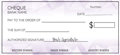 FREE Printable Check Template | Customize Online