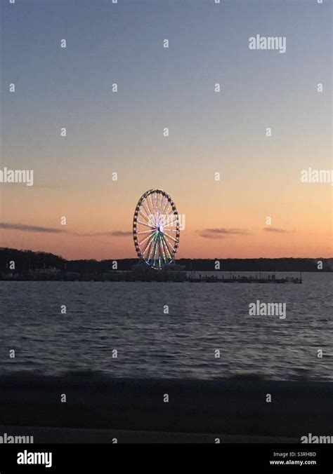 Ferris wheel, National Harbor Stock Photo - Alamy