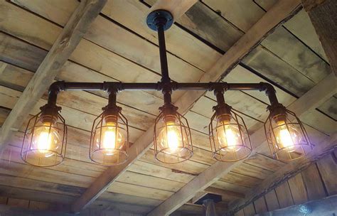 Rustic Industrial Lighting Chandelier • iD Lights