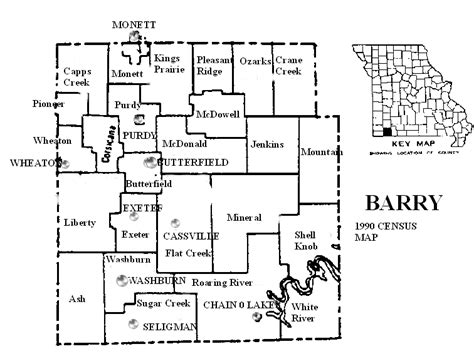 Barry County Missouri Map - Zip Code Map