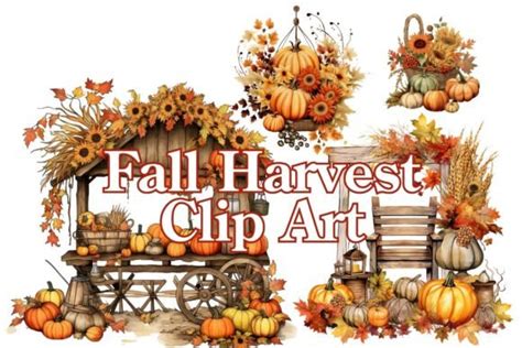 Fall Harvest Clip Art Collection 4 Graphic by Sunny Jar Designs™ · Creative Fabrica