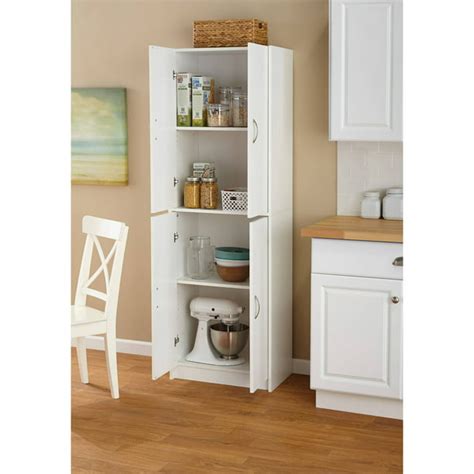 Mainstays 4-Shelf Multipurpose Storage Cabinet, White - Walmart.com - Walmart.com