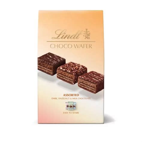 LINDT CHOCO WAFER Assorted Chocolate Sharing Box 138g(Pack Of 2) £22.49 - PicClick UK