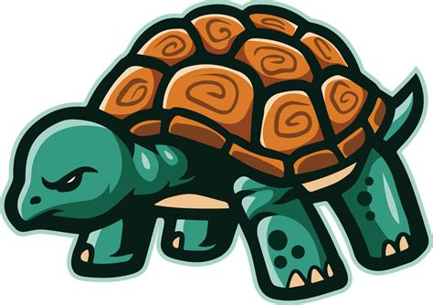 Cartoon angry turtle mascot design 20004511 Vector Art at Vecteezy