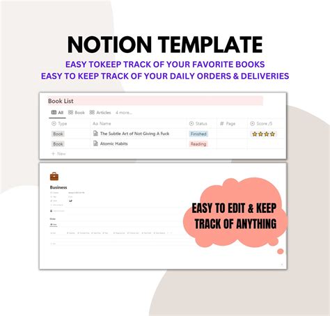 Notion Template Personal Planner Digital Planner Aesthetic - Etsy