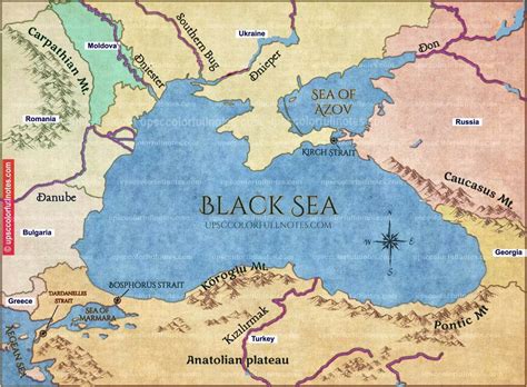 Mysterious Black Sea on map 2022 - UPSC Colorfull notes