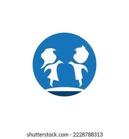 Happy Kids Logo Vector Template Illustration Stock Vector (Royalty Free) 2228788313 | Shutterstock