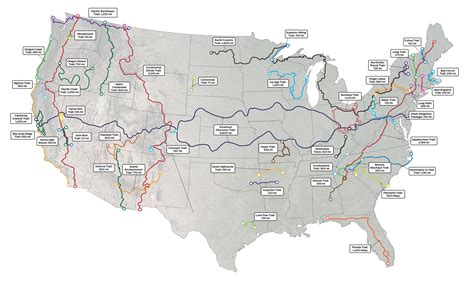 Map: America's Best Long Trails - Backpacker