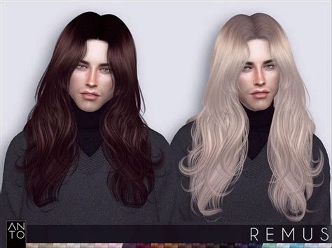 Anto - Remus (Hairstyle) | Sims 4 hair male, Sims hair, Long hair styles