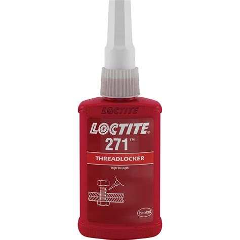 Loctite - Threadlocker: Red, Liquid, 50 mL, Bottle | MSC Direct