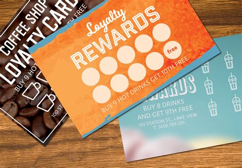 Loyalty Card Templates Mockup | Creative Templates ~ Creative Market