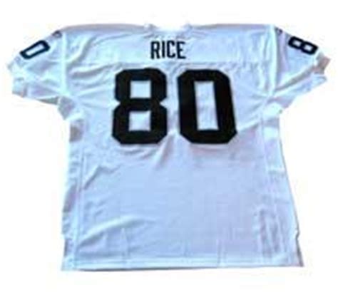 Jerry Rice Authentic Oakland Raiders Jersey by Reebok, White, size 50 ...