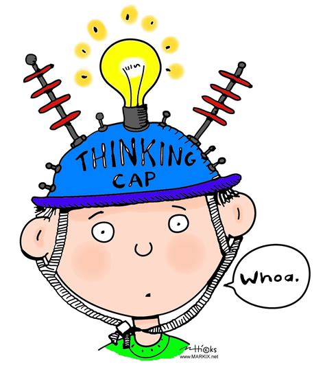 Thinking Cap Clip Art by Mark A Hicks | Critical thinking activities, Metacognition, Student gifts