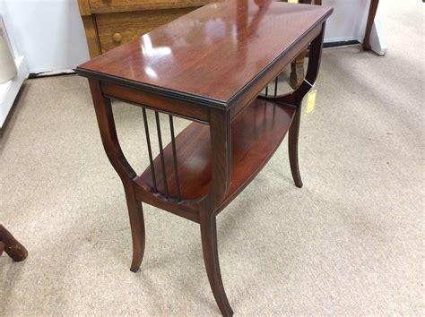 Harp table. $46. Vendor 3R/ room 1. Measures: 24in L X 13in D X 2ft H ...