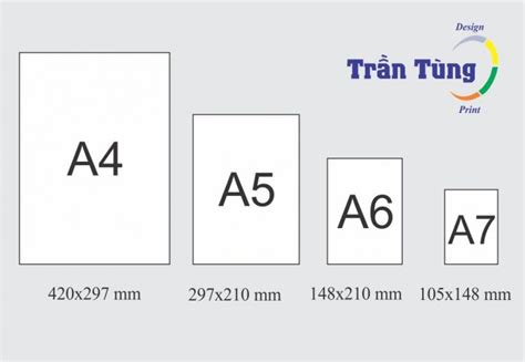 Khổ Giấy A4 được Tính Kích Thước Theo đơn Vị Mm - In Ấn Trần Tùng