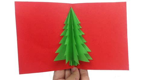 How to Make Christmas Tree Pop Up Card - Easy 3D Christmas Pop Up Card for Christmas 2018 Cards ...