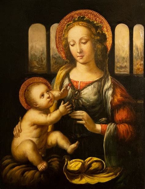 Madonna of the Carnation, after Leonardo da Vinci from the collection of Romijn Art | Artwork ...