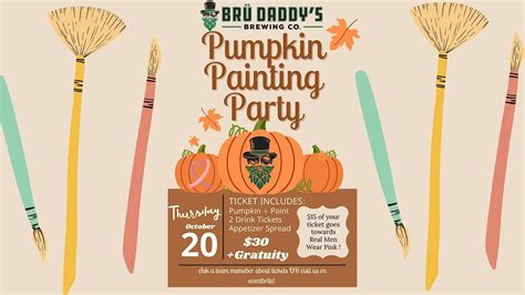 Brü Daddys Pumpkin Painting Party ACS Fundraiser, Brü Daddy's Brewing ...