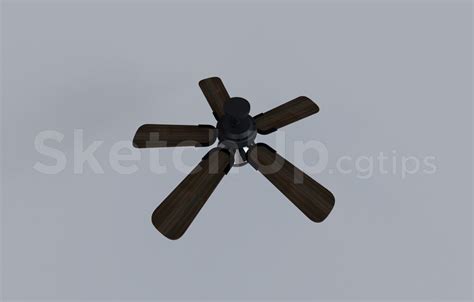 9761. Free Sketchup Ceiling Fans Model Download Sketchup Free, Sketchup ...