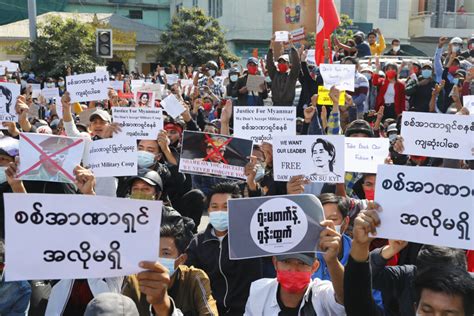 Protests against the military coup in Myanmar