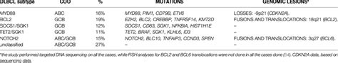 DLBCL subtypes according to Lacy et al. (54). | Download Scientific Diagram