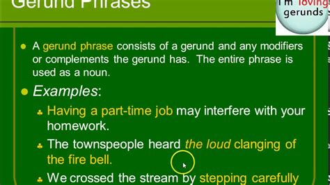 Gerund Phrases - YouTube