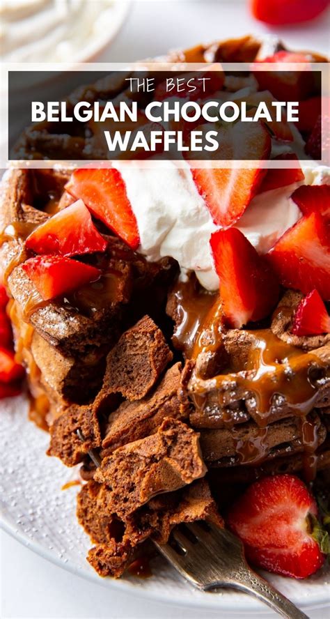 Belgian Chocolate Waffles Recipe - Pumpkin 'N Spice