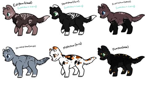 Warriorcats Apprentice Adopts : Free by ThePotato-Queen on DeviantArt