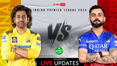 CSK vs RCB IPL 2024 Score Live Updates Chennai Super Kings vs Royal ...