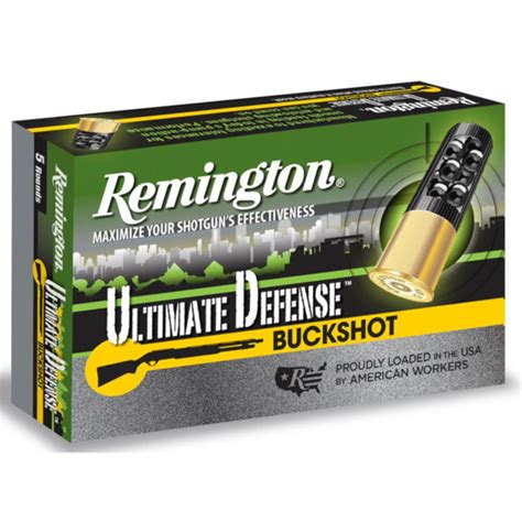 Bullseye North | Remington Ultimate Defense Buckshot Ammo 12 Gauge 3" Reduced Recoil 00 Buckshot ...