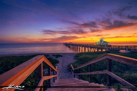 Juno Beach Pier Christmas Sunrise 2017 | HDR Photography by Captain Kimo