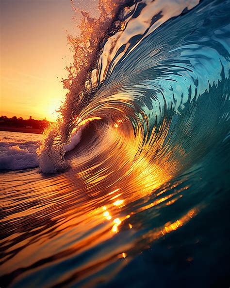 Sunrise Wave Art Photograph by Joey Waves - Fine Art America