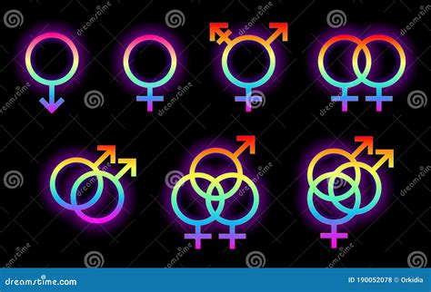 Set Of LGBT Symbols Cartoon Vector | CartoonDealer.com #97588507