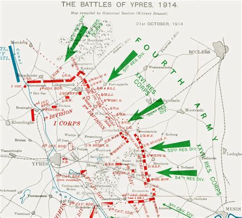 Battle Of Ypres Map