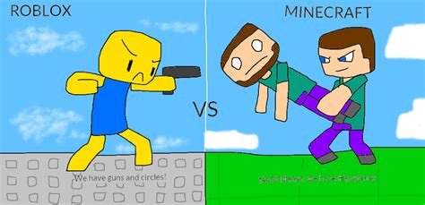 ROBLOX VS MINECRAFT by KitTheKid on DeviantArt