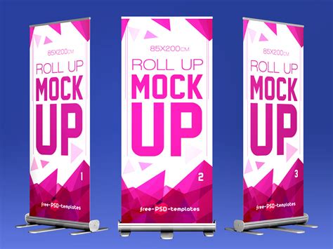 Roll-Up Banner PSD Mockup - Mockup Love