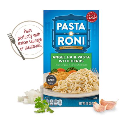 Angel Hair Pasta & Herbs Pasta Roni | RiceARoni.com