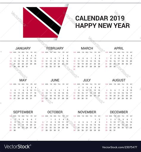 2019 Calendar Trinidad | Qualads