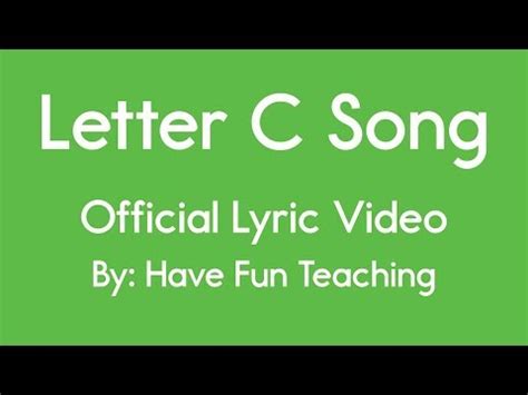 Letter C Song - YouTube