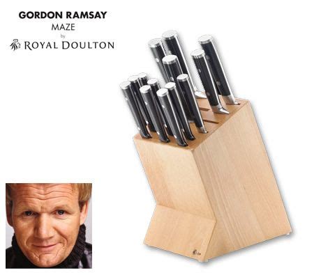 Gordon Ramsay MAZE by Royal Doulton 14 Piece Kitchen Knife Block Set ...