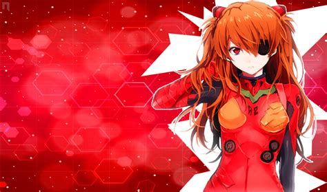 Wallpaper : illustration, anime girls, red, Asuka Langley Soryu, screenshot, computer wallpaper ...