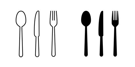 Knife Fork And Spoon Royalty Free Vector Image | peacecommission.kdsg.gov.ng