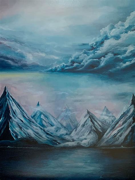 Mountain Art Print A2 Landscape art Interior decor Gift | Etsy