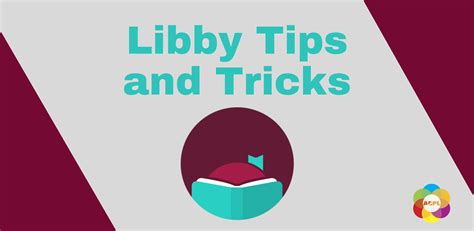 Libby Tips and Tricks - Albany County Public Library