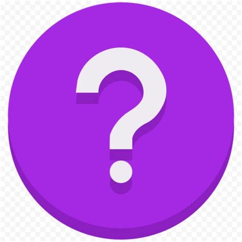 Purple Vector Round Circle Question Mark Icon Png Citypng | The Best ...