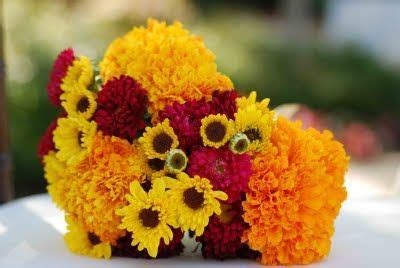 Marigold Wedding Bouquets My mother and I have always planted marigolds in our garden ...