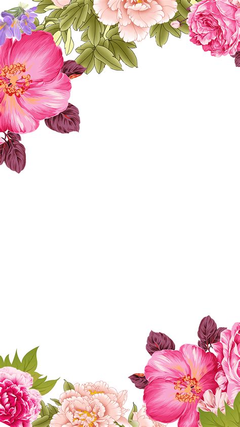 Terbaru 21+ Flower Border Background