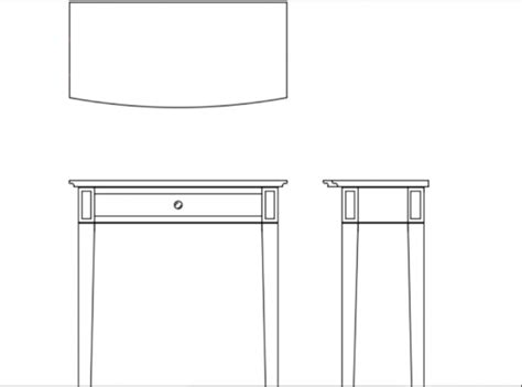 Table Front View Drawing - You also have the ability to open the part studio or assembly that ...