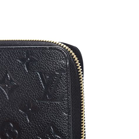 LOUIS VUITTON Empreinte Zippy Wallet Black 543841 | FASHIONPHILE